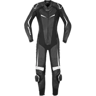 Lederkombi Track Perforated Pro Damen schwarz-weiss