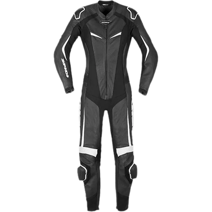Lederkombi Track Perforated Pro Damen schwarz-weiss