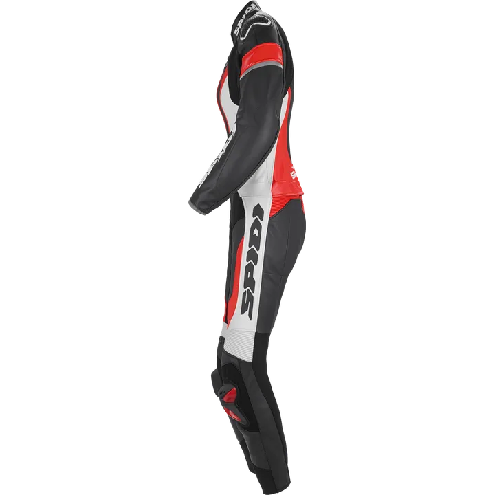 Lederkombi Laser Touring Damen schwarz-rot