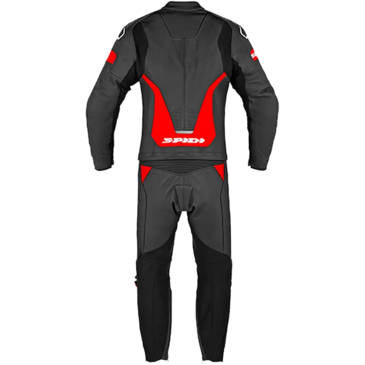 Lederkombi Laser Touring schwarz-rot