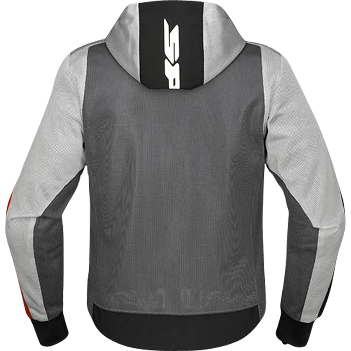 Veste à capuche Net gris-noir-rouge