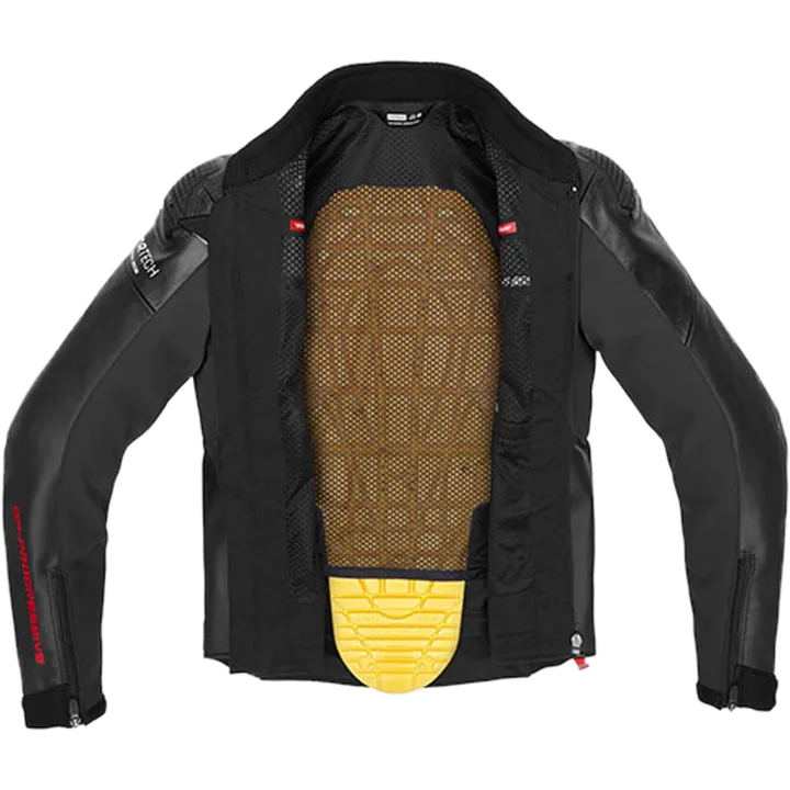 Veste en cuir DP Progressive Hybrid Perforated noir