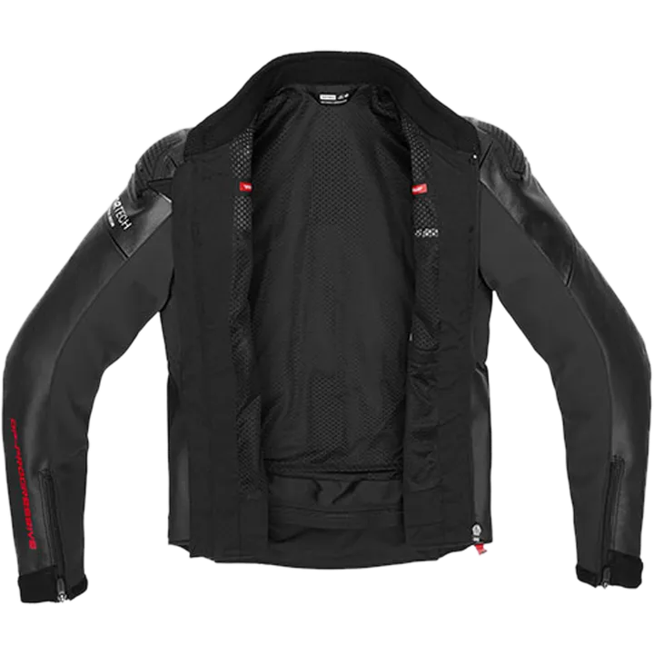 Veste en cuir DP Progressive Hybrid Perforated noir