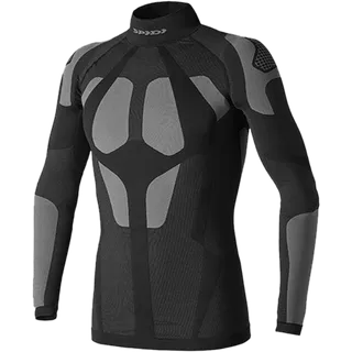 T-shirt fonctionnel Seamless noir-gris