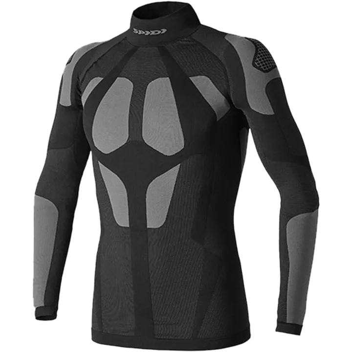 T-shirt fonctionnel Seamless noir-gris