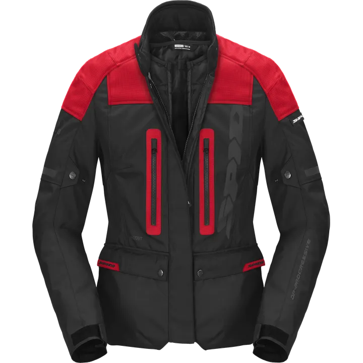 Jacke Traveler 3 Evo Damen schwarz-rot