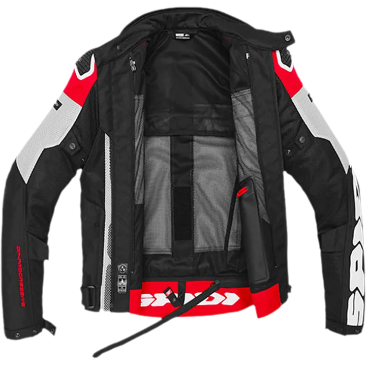 Jacke Progressive Net H2OUT grau-schwarz-rot