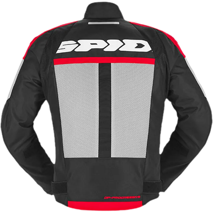 Jacke Progressive Net H2OUT grau-schwarz-rot