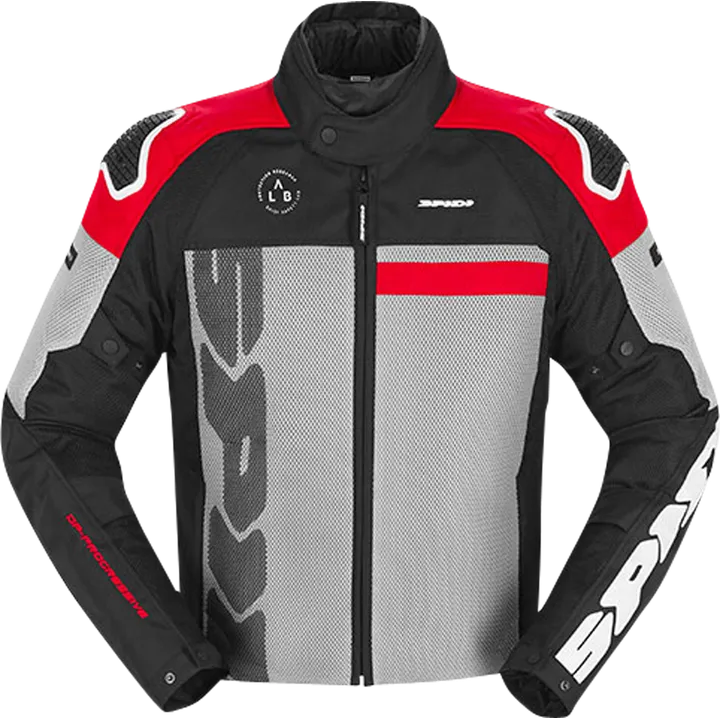 Jacke Progressive Net H2OUT grau-schwarz-rot