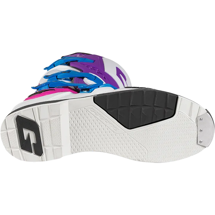 Bottes tout-terrain SG22 violet-blanc-rose fluo