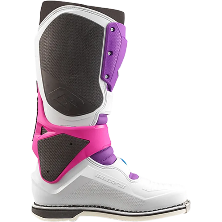 Bottes tout-terrain SG22 violet-blanc-rose fluo