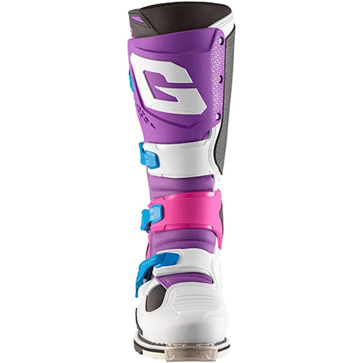 Bottes tout-terrain SG22 violet-blanc-rose fluo