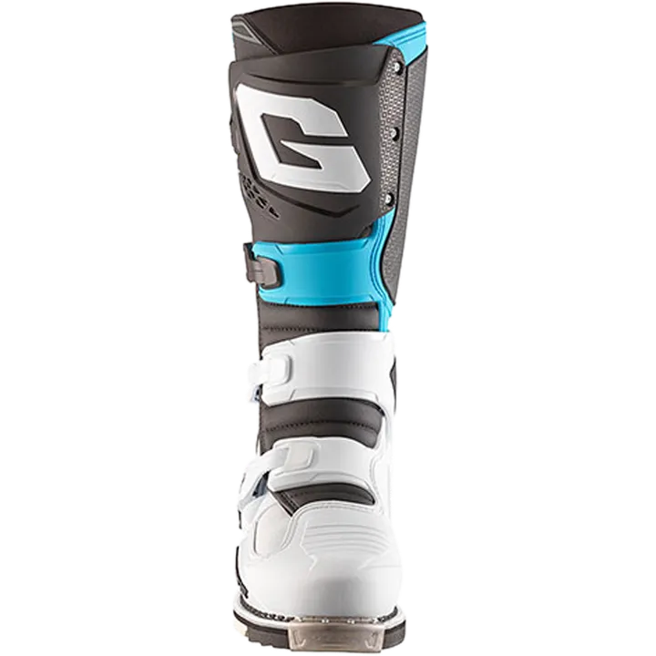 Offroadstiefel SG22 weiss-schwarz-hellblau