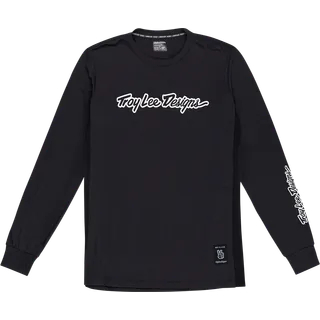 Skyline Long Sleeve Ride Tee - Signature schwarz