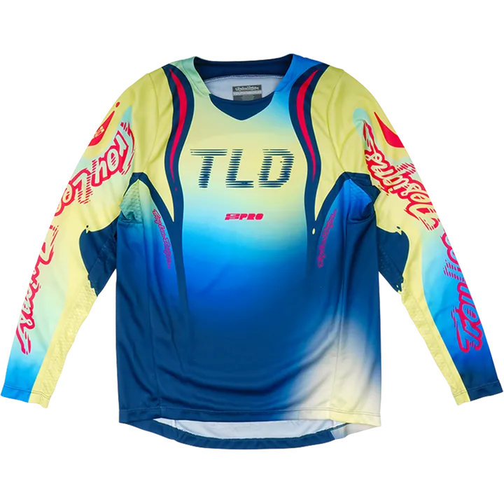 Youth GP PRO Jersey - Drip jaune-marine