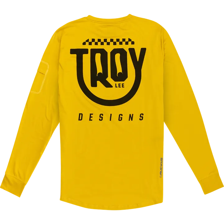 Ruckus Long Sleeve Ride Tee - Eyez safran
