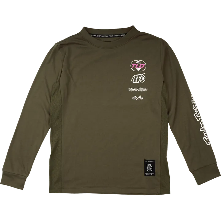 Youth Skyline Ride Long Sleeve Tee - Worldwide braun