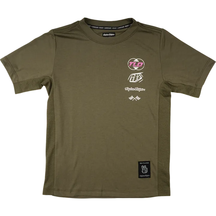 Youth Skyline Ride Short Sleeve Tee - Worldwide marron