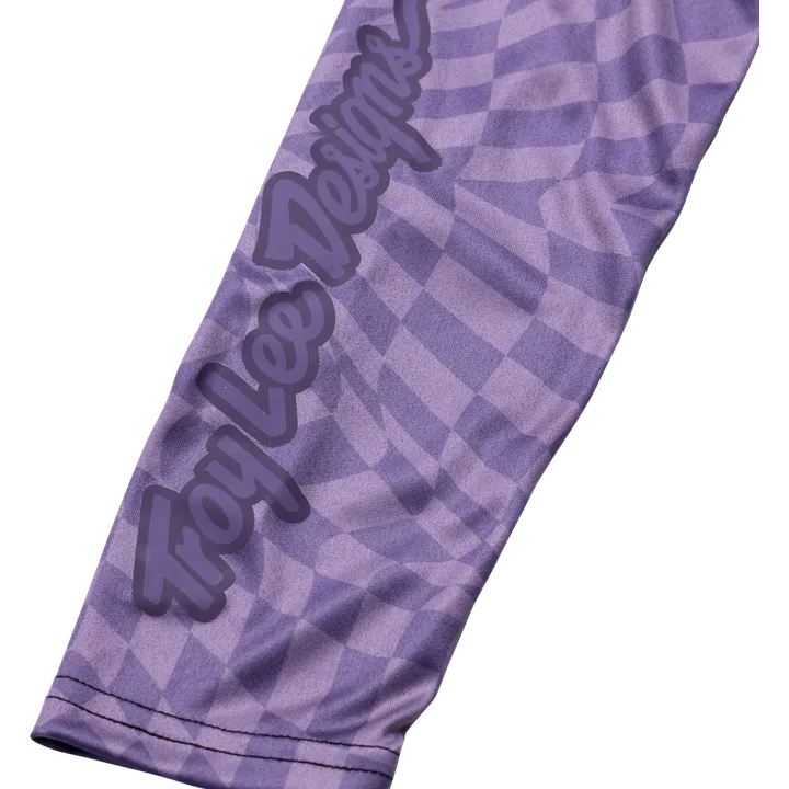 Womens Lilium LS Jersey - Twisted Checkers violett
