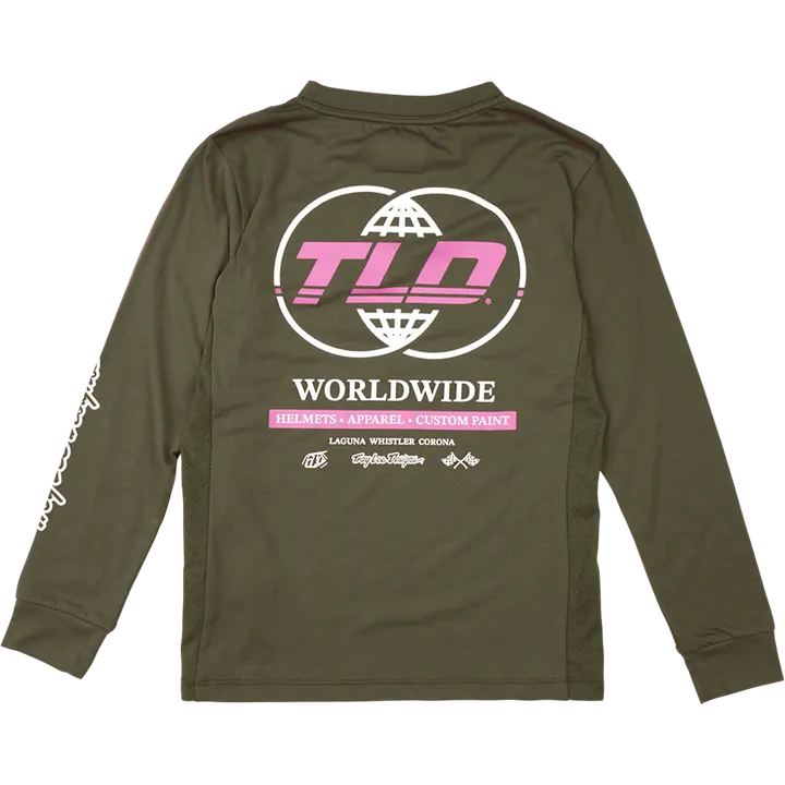 Youth Skyline Ride Long Sleeve Tee - Worldwide braun