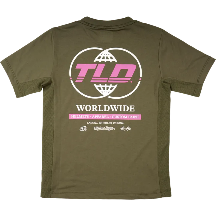 Youth Skyline Ride Short Sleeve Tee - Worldwide marron
