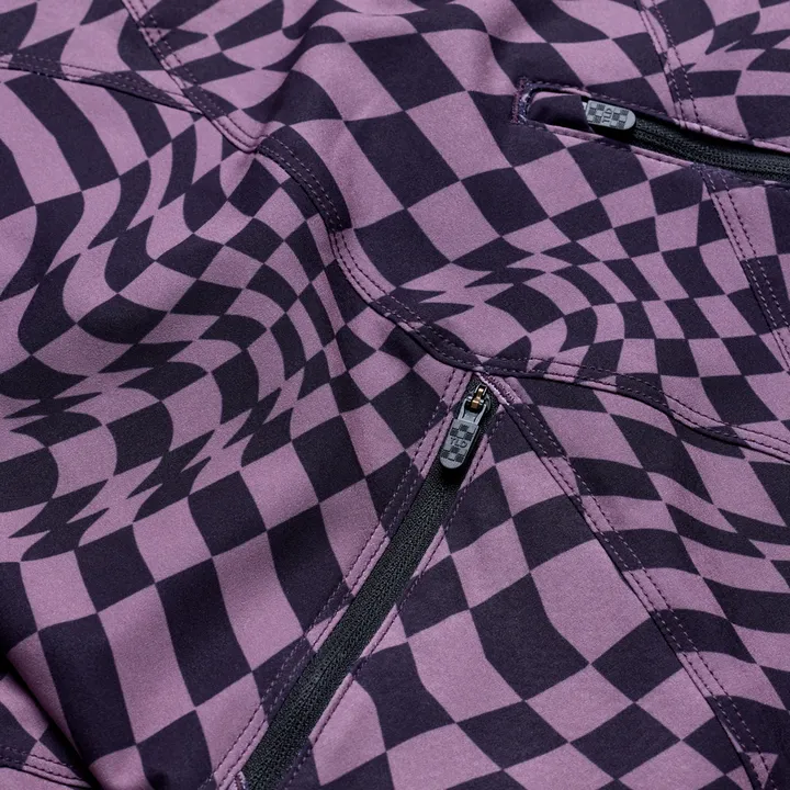 Womens Lilium Pant - Twisted Checkers violett