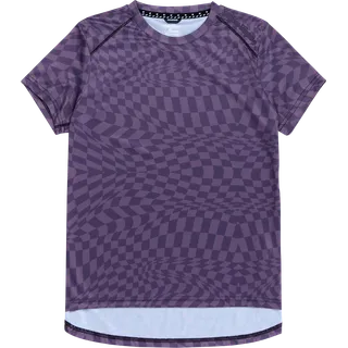 Womens Lilium SS Jersey - Twisted Checkers violett