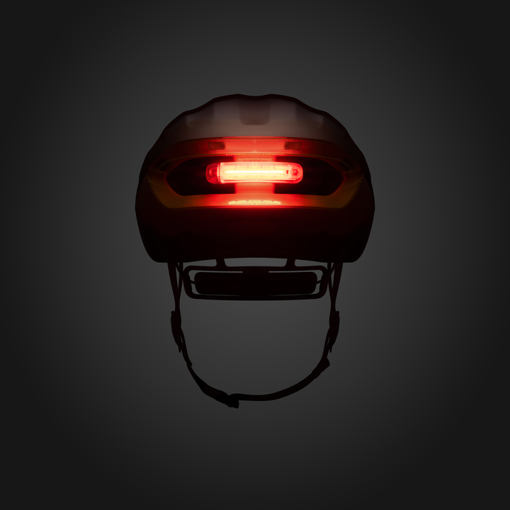 Kudo Aero Helmet + Light silber