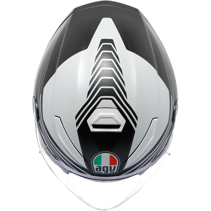 Casque jet K5 Evo Control matte black and white