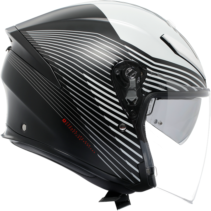 Casque jet K5 Evo Control matte black and white
