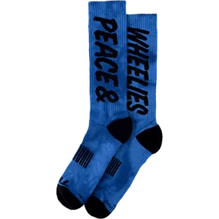 Mens Performance Socks - Peace & Wheelies pink