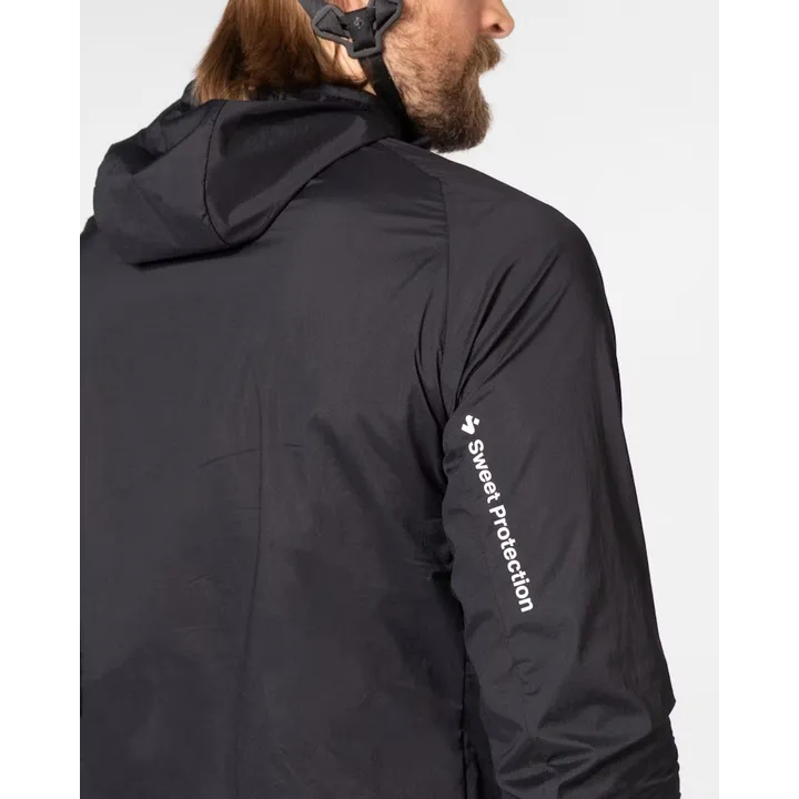 Hunter Hooded Wind Jacket dark red