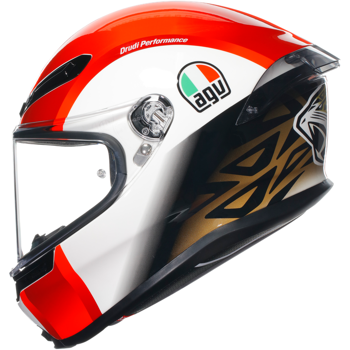 Integralhelm K6 S Replicia SIC58 rot-schwarz-weiss