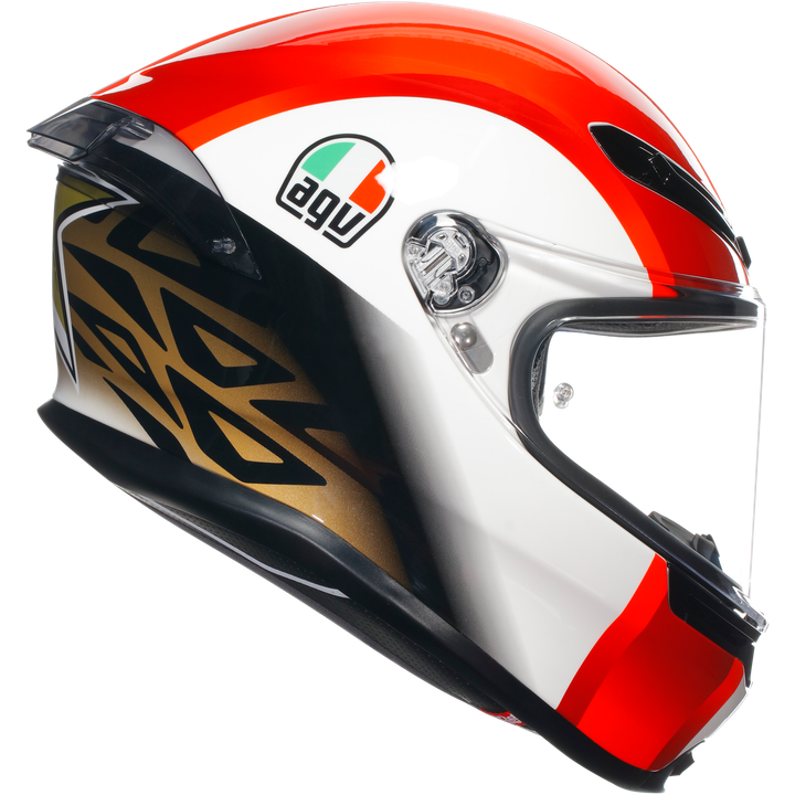 Integralhelm K6 S Replicia SIC58 rot-schwarz-weiss