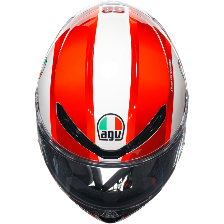 Integralhelm K6 S Replicia SIC58 rot-schwarz-weiss