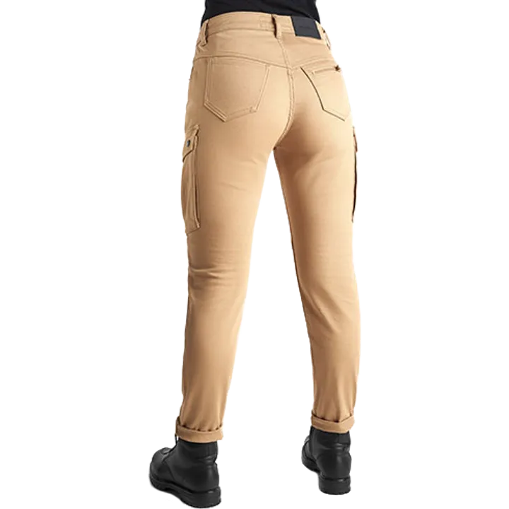 Jeans cargo Mila femme beige