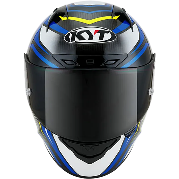 Casque intégral NZ-Race Carbon Stride carbone-bleu-jaune