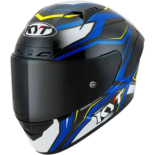 Casque intégral NZ-Race Carbon Stride carbone-bleu-jaune