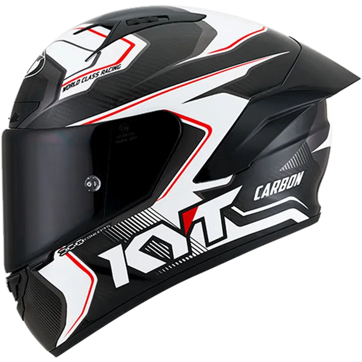 Integralhelm NZ-Race Carbon Competition carbon-weiss-rot