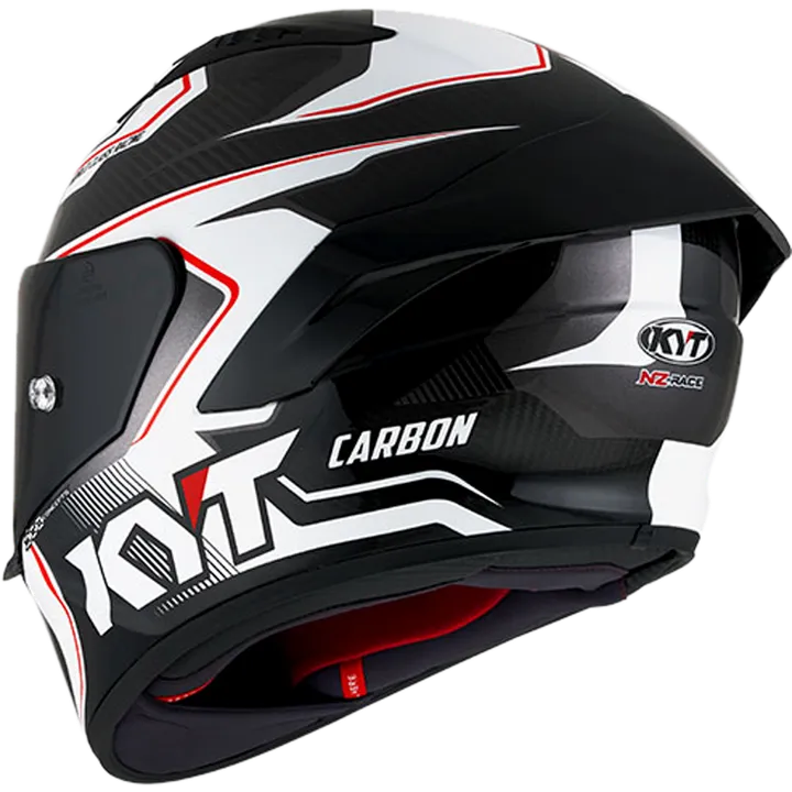 Integralhelm NZ-Race Carbon Competition carbon-weiss-rot