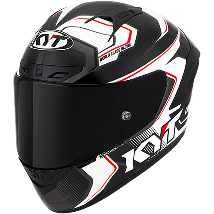 Integralhelm NZ-Race Carbon Competition carbon-weiss-rot