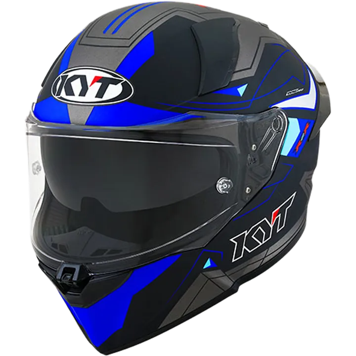 Integralhelm R2R Led schwarz-blau-grau