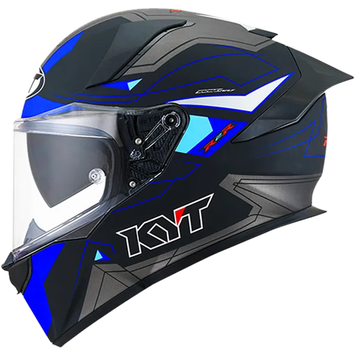 Integralhelm R2R Led schwarz-blau-grau