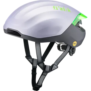 Kudo Aero Helmet + Light silber