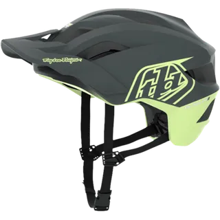 Flowline SE Helmet - Badge gris - jaune fluo