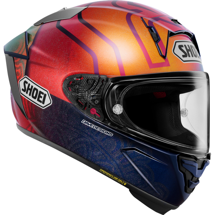 Integralhelm X-Spirit Pro Marquez Holi rot-blau