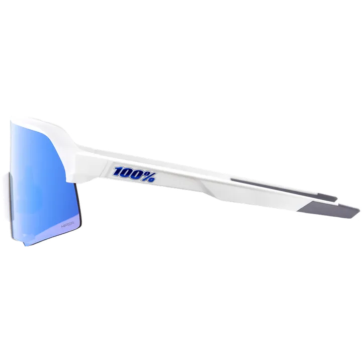 Lunettes S3 Matte White-HiPER Blue Multilayer Mirror Lens