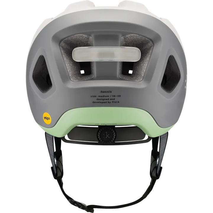 Kassis Helmet + Light grey/mint green