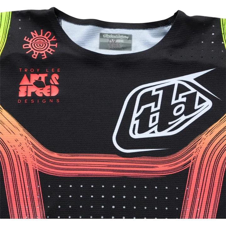 SE PRO Jersey - Stripes schwarz-rot-gelb