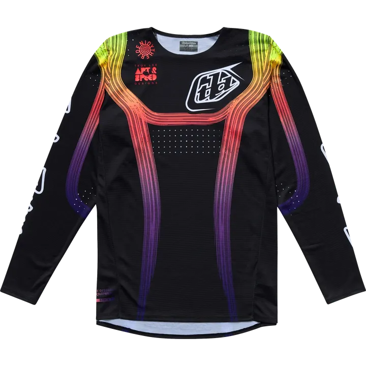 SE PRO Jersey - Stripes schwarz-rot-gelb